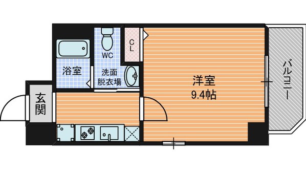 ヴィラタワー谷町の物件間取画像